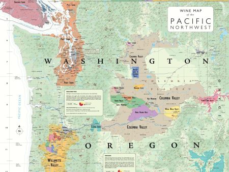 Wine Map of the Pacific Northwest Online now