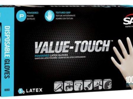 Value-Touch Large PF X-Latex Glove 5 mil 100 box Online now