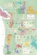 Wine Map of the Pacific Northwest - Bookshelf Edition Discount