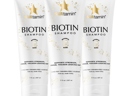 Biotin & Botanicals Shampoo - 3 Bottles Hot on Sale