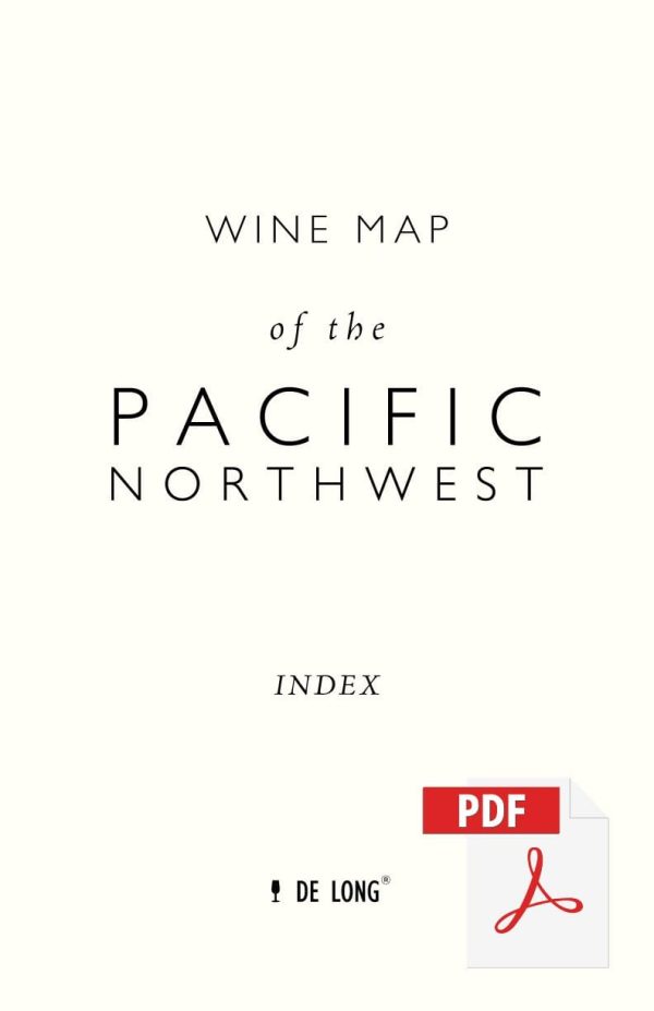 Wine Map of the Pacific Northwest - Digital Edition Online Sale