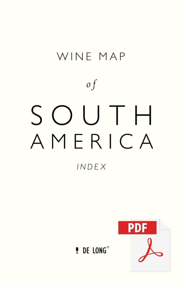 Wine Map of South America - Digital Edition on Sale