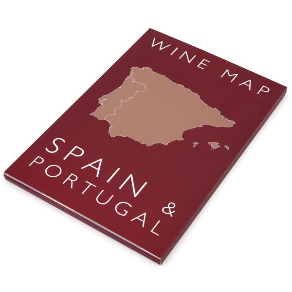 Wine Map of Spain & Portugal - Bookshelf Edition Online Hot Sale