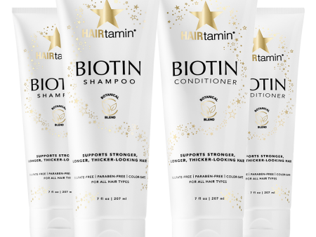 Biotin & Botanicals Shampoo & Conditioner - 2 Sets Hot on Sale