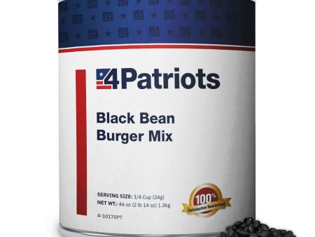 Black Bean Burger Mix #10 Can Online Hot Sale