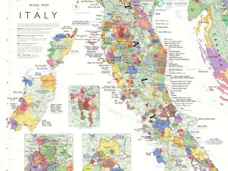 Wine Map of Italy Hot on Sale