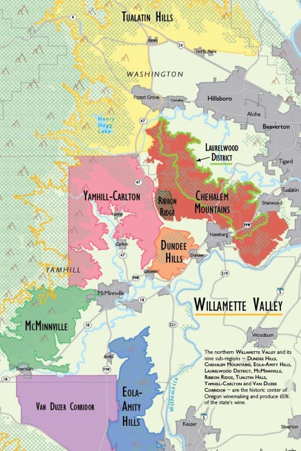 Wine Map of the Pacific Northwest - Digital Edition Online Sale