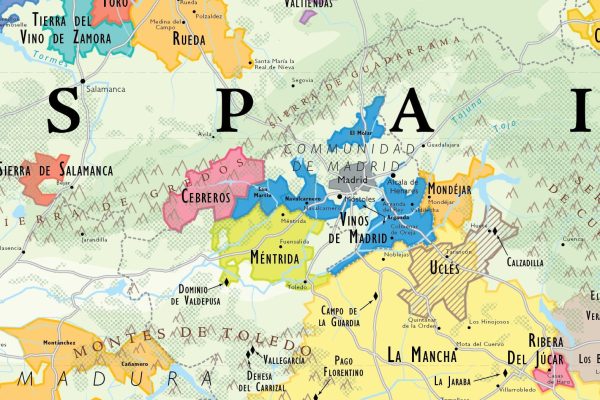 Wine Map of Spain & Portugal - Digital Edition Cheap