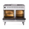 Ilve UND40FQNMPRACLP Ilve Und40Fqnmpraclp Nostalgie Ii Noblesse 40  Dual Fuel Range (Liquid Propane, Solid Door, Ral, Chrome) Supply