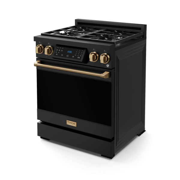 Thor Kitchen RSG30BBRZ 30 Inch Professional Gas Range With Tilt Panel Touch Control In Matte Black Bronze Gordon Ramsay Series - Rsg30B-Brz Sale