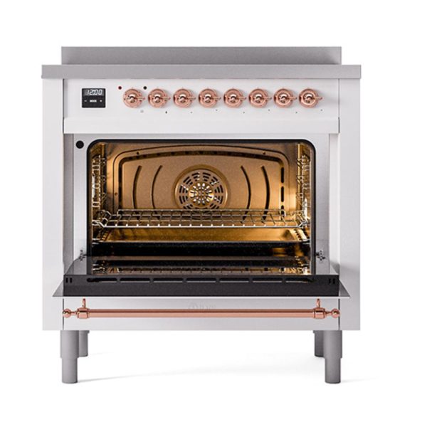 Ilve UNI366QNMPRAP Ilve Uni366Qnmprap Nostalgie Ii Noblesse 36  Induction Range (Solid Door, Ral, Copper) Hot on Sale