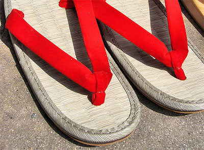 Tatami Sandals, Zori - Oval (Red, S) Sale