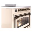 Ilve UNI366NMPAWB Ilve Uni366Nmpawb Nostalgie Ii Noblesse 36  Induction Range (Triple Glass Door, Antique White, Burnished) Discount