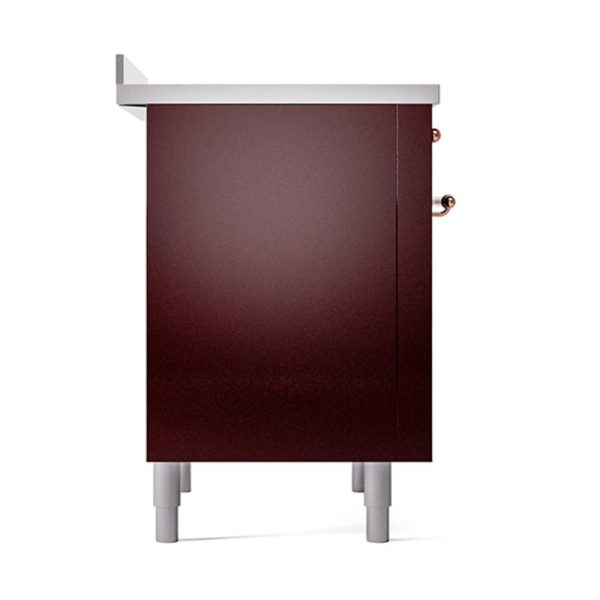 Ilve UNI366QNMPBUP Ilve Uni366Qnmpbup Nostalgie Ii Noblesse 36  Induction Range (Solid Door, Burgundy, Copper) Online now