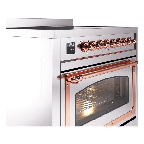 Ilve UNI366NMPSSP Ilve Uni366Nmpssp Nostalgie Ii Noblesse 36  Induction Range (Triple Glass Door, Stainless Steel, Copper) Supply