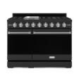 Thor Kitchen RSG48EBLPSS 48 Inch Professional Lp Range With Pro-Style Knobs In Black Stainless Steel Gordon Ramsay Series - Rsg48Eblp-Ss Discount