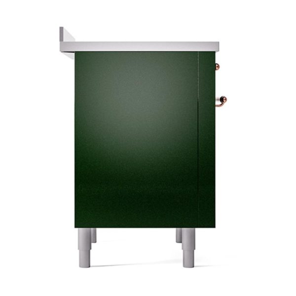 Ilve UNI366QNMPEGP Ilve Uni366Qnmpegp Nostalgie Ii Noblesse 36  Induction Range (Solid Door, Emerald Green, Copper) Online Hot Sale