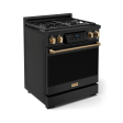 Thor Kitchen RSG30BBRZ 30 Inch Professional Gas Range With Tilt Panel Touch Control In Matte Black Bronze Gordon Ramsay Series - Rsg30B-Brz Sale