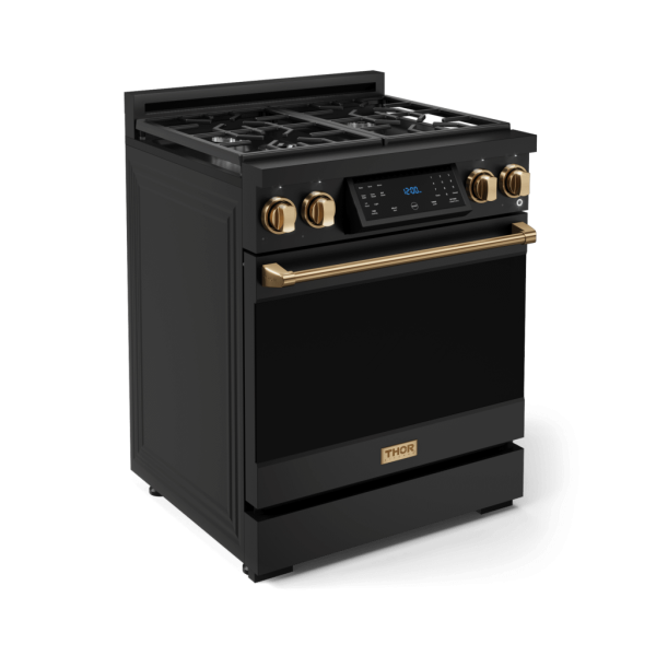 Thor Kitchen RSG30BBRZ 30 Inch Professional Gas Range With Tilt Panel Touch Control In Matte Black Bronze Gordon Ramsay Series - Rsg30B-Brz Sale