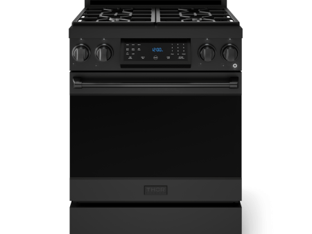 Thor Kitchen RSG30B 30 Inch Professional Gas Range With Tilt Panel Touch Control In Black Gordon Ramsay Series - Rsg30B on Sale