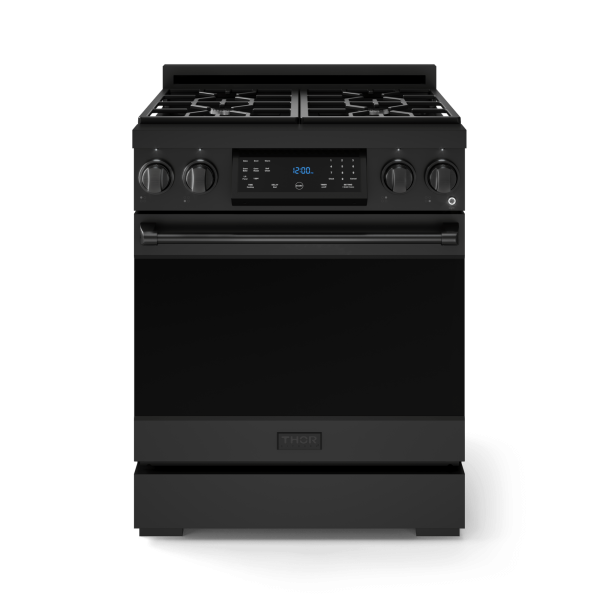 Thor Kitchen RSG30B 30 Inch Professional Gas Range With Tilt Panel Touch Control In Black Gordon Ramsay Series - Rsg30B on Sale