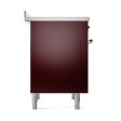 Ilve UNI366QNMPBUG Ilve Uni366Qnmpbug Nostalgie Ii Noblesse 36  Induction Range (Solid Door, Burgundy, Brass) For Discount