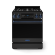 Thor Kitchen RSG30BBLU 30 Inch Professional Gas Range With Tilt Panel Touch Control In Matte Black Blue Gordon Ramsay Series - Rsg30B-Blu Hot on Sale