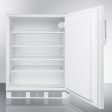 Summit AL750LBI Ada Compliant Built-In Undercounter All-Refrigerator For General Purpose Use, With Lock, Auto Defrost Operation And White Exterior Discount