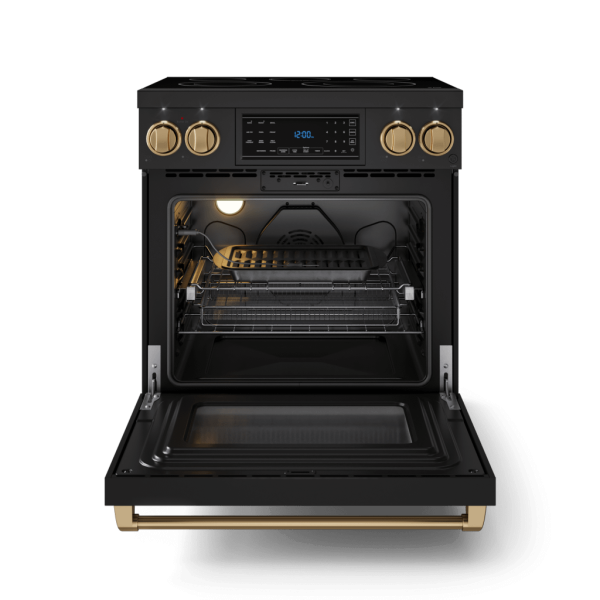 Thor Kitchen RSE30BBRZ 30 Inch Professional Electric Range With Tilt Panel Touch Control In Black Bronze Gordon Ramsay Series - Rse30B-Brz on Sale