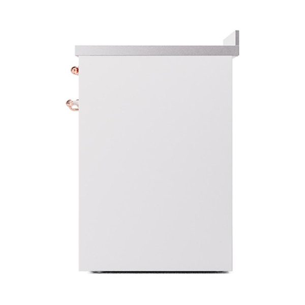 Ilve UNI304QNMPWHP Ilve Uni304Qnmpwhp Nostalgie Ii Noblesse 30  Induction Range (Solid Door, White, Copper) For Cheap