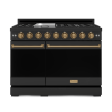 Thor Kitchen RSG48EBLPBRZ 48 Inch Professional Lp Range With Pro-Style Knobs In Black Bronze Gordon Ramsay Series - Rsg48Eblp-Brz on Sale