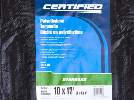 Black Poly Tarp, 10 x 12-ft Online Hot Sale