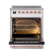 Ilve UNI304QNMPRAP Ilve Uni304Qnmprap Nostalgie Ii Noblesse 30  Induction Range (Solid Door, Ral, Copper) Online