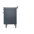 Ilve UNI366QNMPBGC Ilve Uni366Qnmpbgc Nostalgie Ii Noblesse 36  Induction Range (Solid Door, Blue Grey, Chrome) Online now