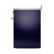 Ilve UNI304QNMPMBP Ilve Uni304Qnmpmbp Nostalgie Ii Noblesse 30  Induction Range (Solid Door, Midnight Blue, Copper) on Sale