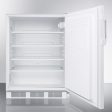 Summit AL750L Ada Compliant All-Refrigerator For Freestanding General Purpose Use, With Lock, Flat Door Liner, Auto Defrost Operation And White Exterior Hot on Sale