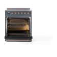 Ilve UNI304NMPBGG Ilve Uni304Nmpbgg Nostalgie Ii Noblesse 30  Induction Range (Triple Glass Door, Blue Grey, Brass) Online