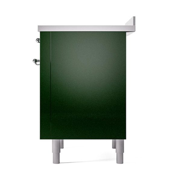 Ilve UNI366QNMPEGC Ilve Uni366Qnmpegc Nostalgie Ii Noblesse 36  Induction Range (Solid Door, Emerald Green, Chrome) Hot on Sale