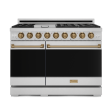 Thor Kitchen RSG48EBRZ 48 Inch Professional Gas Range With Pro-Style Knobs In Stainless Steel Bronze Gordon Ramsay Series - Rsg48E-Brz Fashion