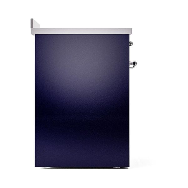 Ilve UNI304QNMPMBC Ilve Uni304Qnmpmbc Nostalgie Ii Noblesse 30  Induction Range (Solid Door, Midnight Blue, Chrome) Online now