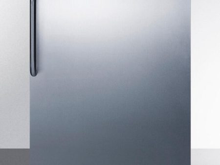 Summit AL650LBISSTB Built-In Undercounter Ada Compliant Refrigerator-Freezer For General Purpose Use, W Dual Evaporator Cooling, Lock, Ss Door, Tb Handle, White Cabinet Cheap