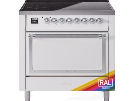 Ilve UNI366QNMPRAC Ilve Uni366Qnmprac Nostalgie Ii Noblesse 36  Induction Range (Solid Door, Ral, Chrome) Online now