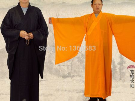 Unisex Shaolin Temple Zen Buddhist Robe for monk, meditation Hot on Sale