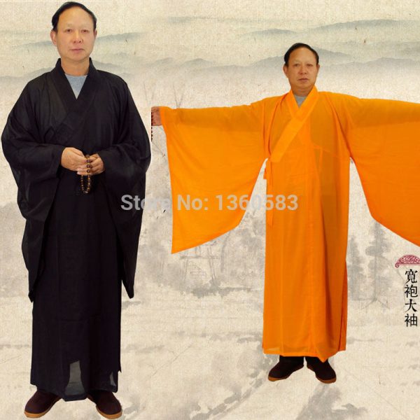 Unisex Shaolin Temple Zen Buddhist Robe for monk, meditation Hot on Sale