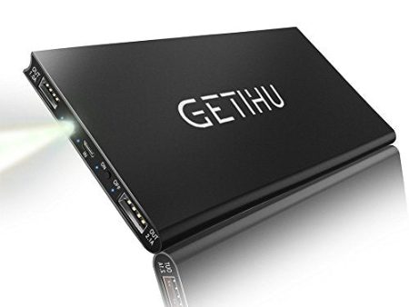 GETIHU 10000 mAh Portable Power Bank with 2 USB Ports Mobile Charger External Battery Backup Ultra Slim Thin Powerbank Compatible with iPhone X 8 7 6s 6 Plus 5s 5 Samsung Cell Phone iPad(Black) Sale