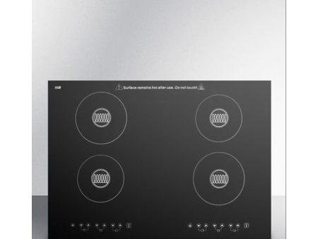 Summit SINC430220 30  Wide 230-V 4-Burner Induction Cooktop Online now