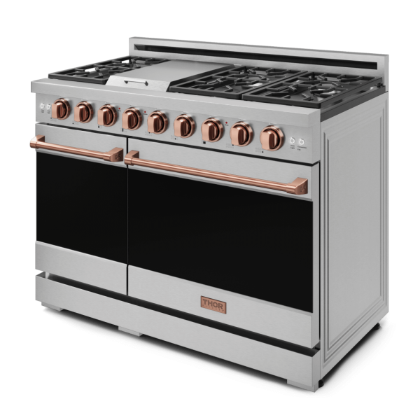 Thor Kitchen RSG48ELPRSG 48 Inch Professional Lp Range With Pro-Style Knobs In Stainless Steel Rose Gold Gordon Ramsay Series - Rsg48Elp-Rsg Discount