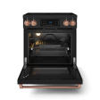 Thor Kitchen RSE30BRSG 30 Inch Professional Electric Range With Tilt Panel Touch Control In Black Rose Gold Gordon Ramsay Series - Rse30B-Rsg on Sale