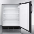 Summit AL752B Ada Compliant All-Refrigerator For Freestanding General Purpose Use, With Flat Door Liner, Auto Defrost Operation And Black Exterior Online