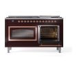 Ilve UN60FNMPBUP Ilve Un60Fnmpbup Nostalgie Ii Noblesse 60  Dual Fuel Range (9 Sealed Burners + Griddle, Natural Gas, Triple Glass Door, Burgundy, Copper) Discount